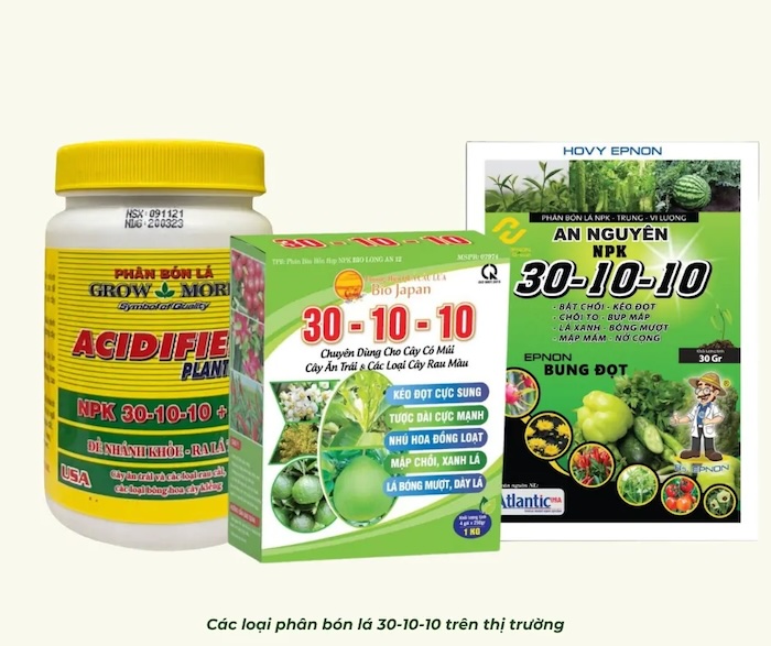 Công dụng phân bón lá 30 10 10