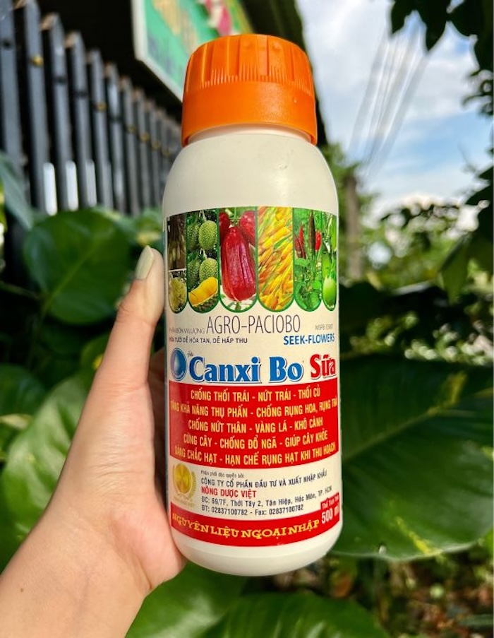 Phân bón lá canxi bo sữa