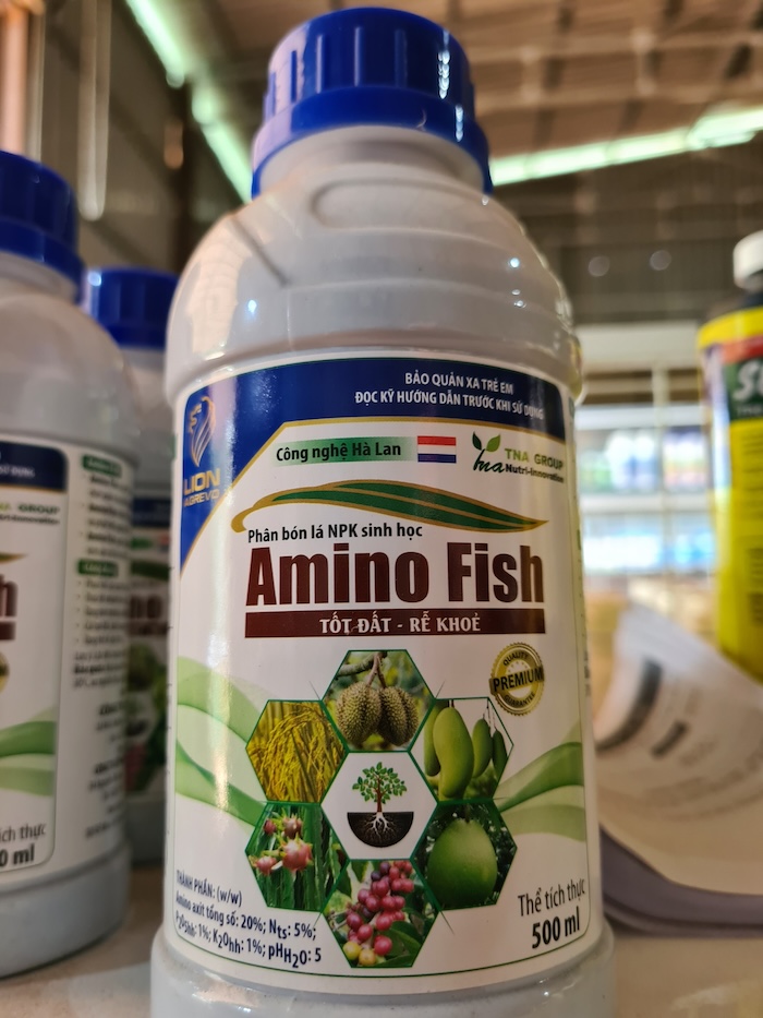 Phân bón lá sinh học amino fish Phân bón lá sinh học amino fish