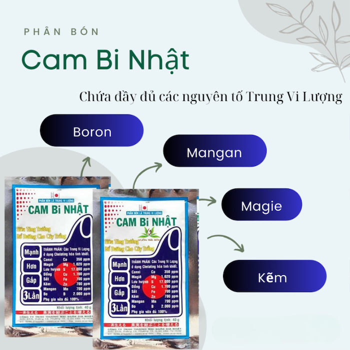 Phân bón lá trung vi lượng cambi nhật Phân bón lá trung vi lượng cambi nhật