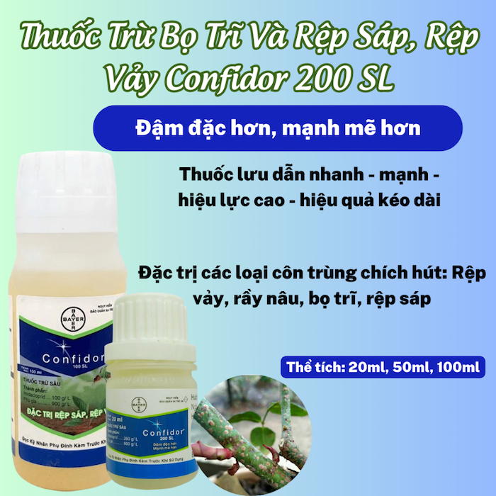 Công dụng thuốc trừ sâu confidor Công dụng thuốc trừ sâu confidor