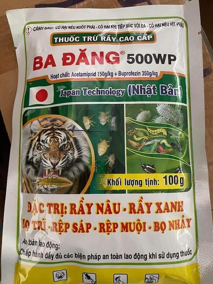 Thuốc trừ sâu ba đăng 500wp