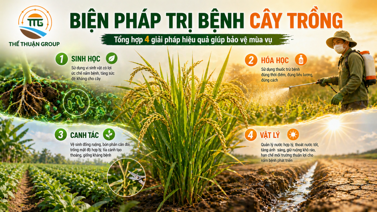 Biện pháp trị bệnh cây trồng