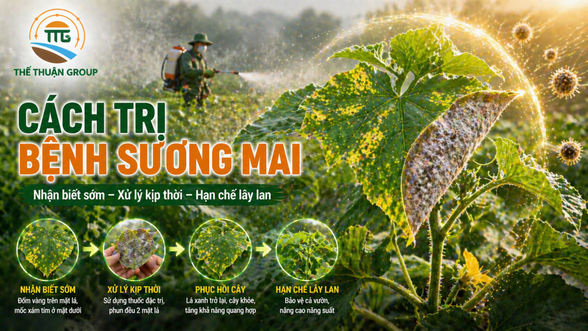 Cách trị bệnh sương mai