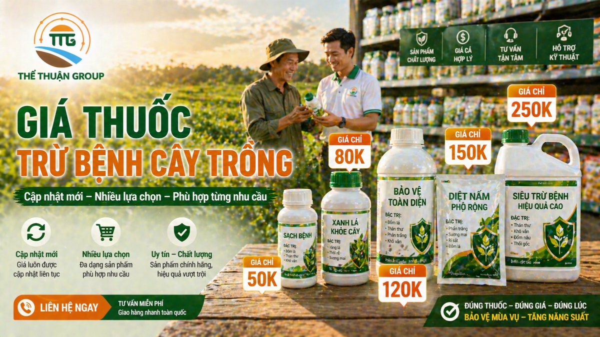 Giá thuốc trừ bệnh cây trồng