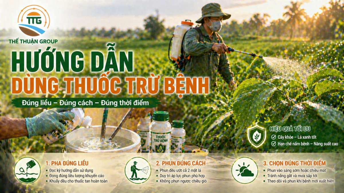 Hướng dẫn dùng thuốc trừ bệnh