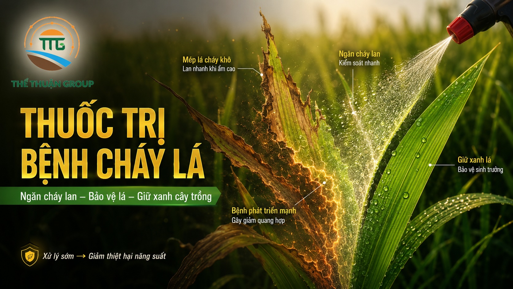 Thuốc trị bệnh cháy lá
