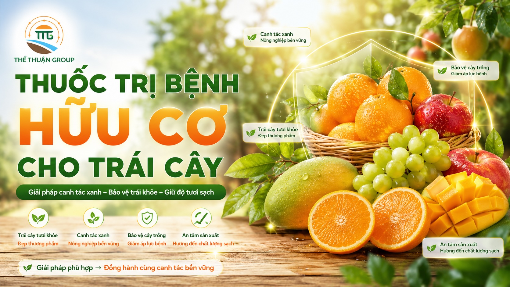 Thuốc trị bệnh hữu cơ cho trái cây