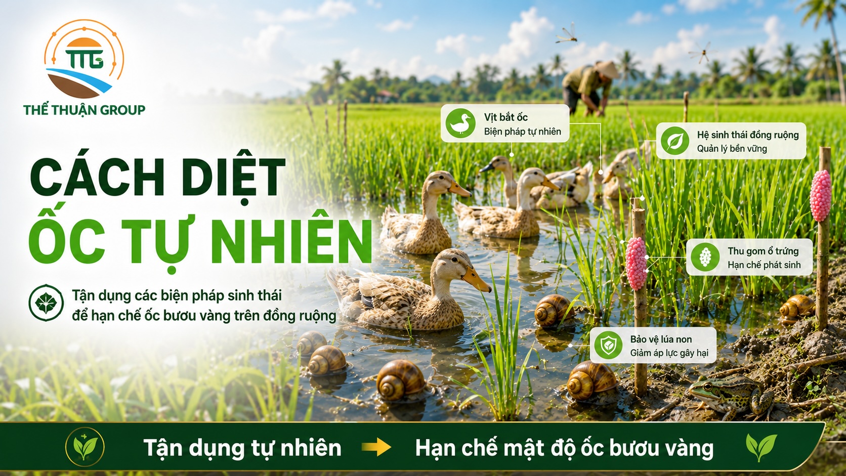 Cách diệt ốc tự nhiên Cách diệt ốc tự nhiên