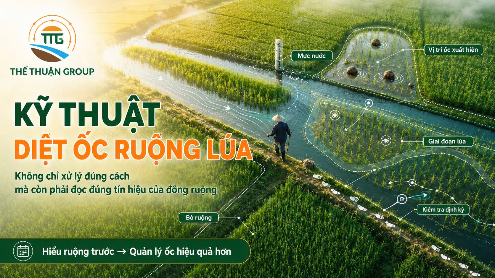 Kỹ thuật diệt ốc ruộng lúa Kỹ thuật diệt ốc ruộng lúa