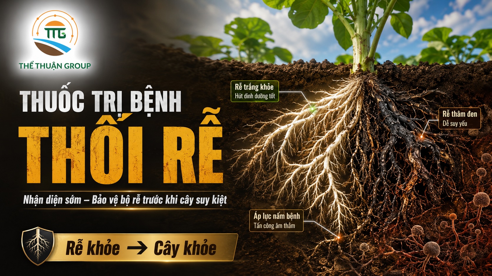 Thuốc trị bệnh thối rễ Thuốc trị bệnh thối rễ