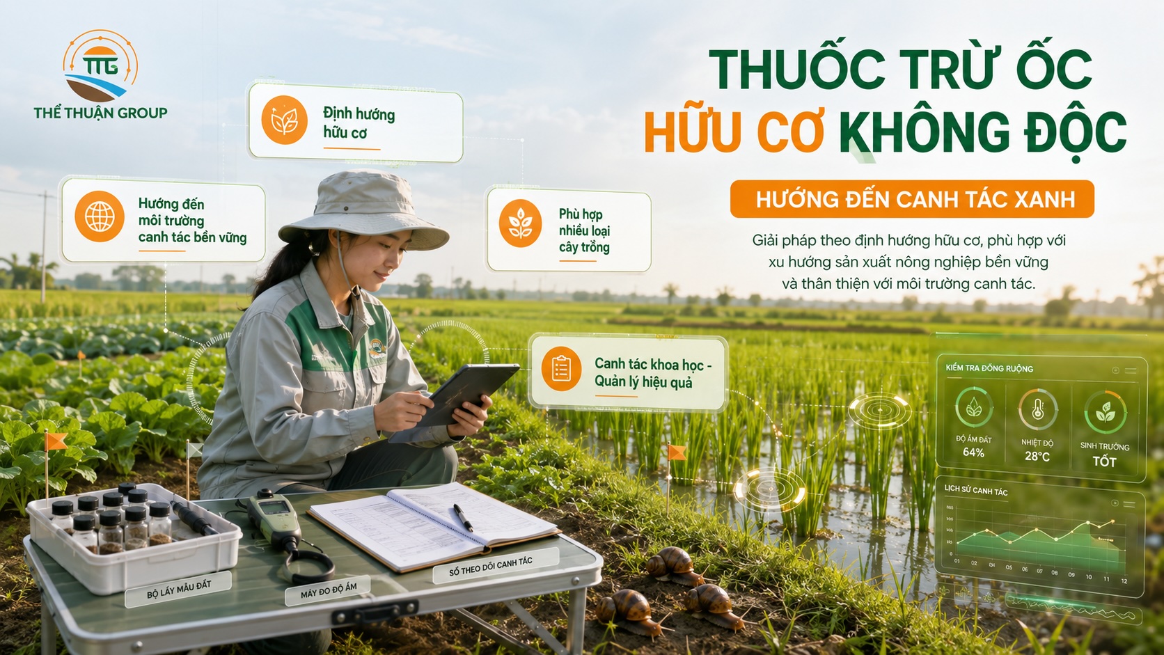 Thuốc trừ ốc hữu cơ không độc