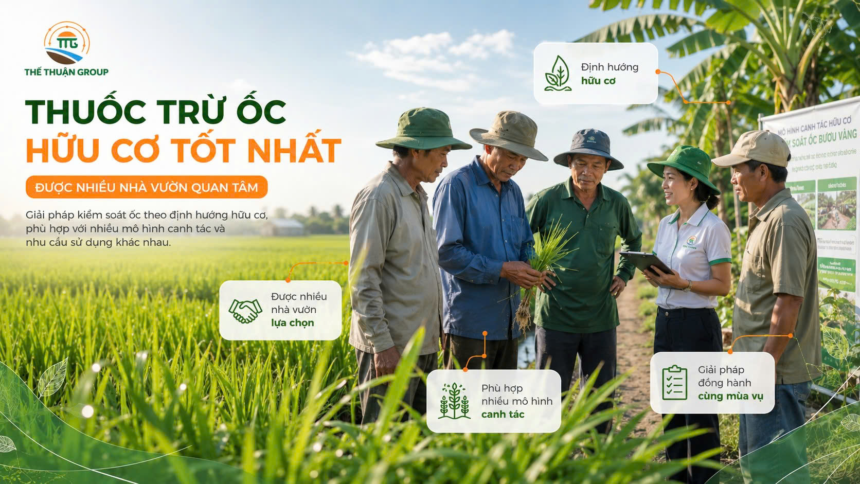 Thuốc trừ ốc hữu cơ tốt nhất