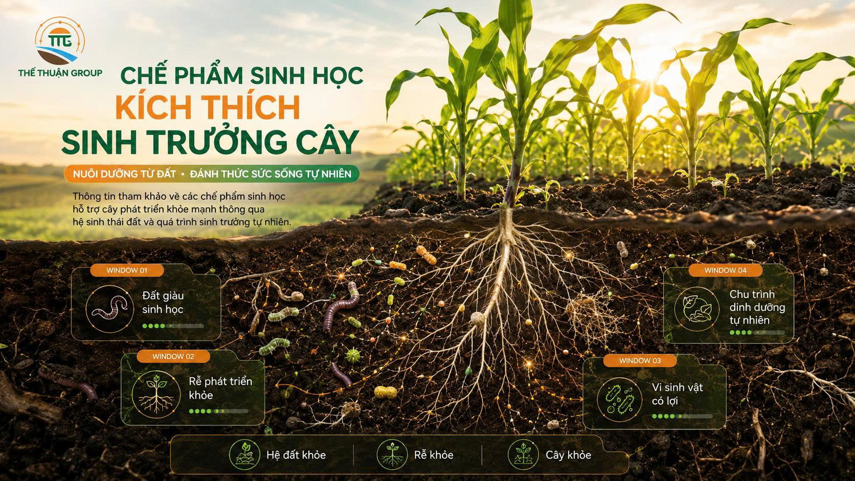 Chế phẩm sinh học kích thích sinh trưởng cây Chế phẩm sinh học kích thích sinh trưởng cây