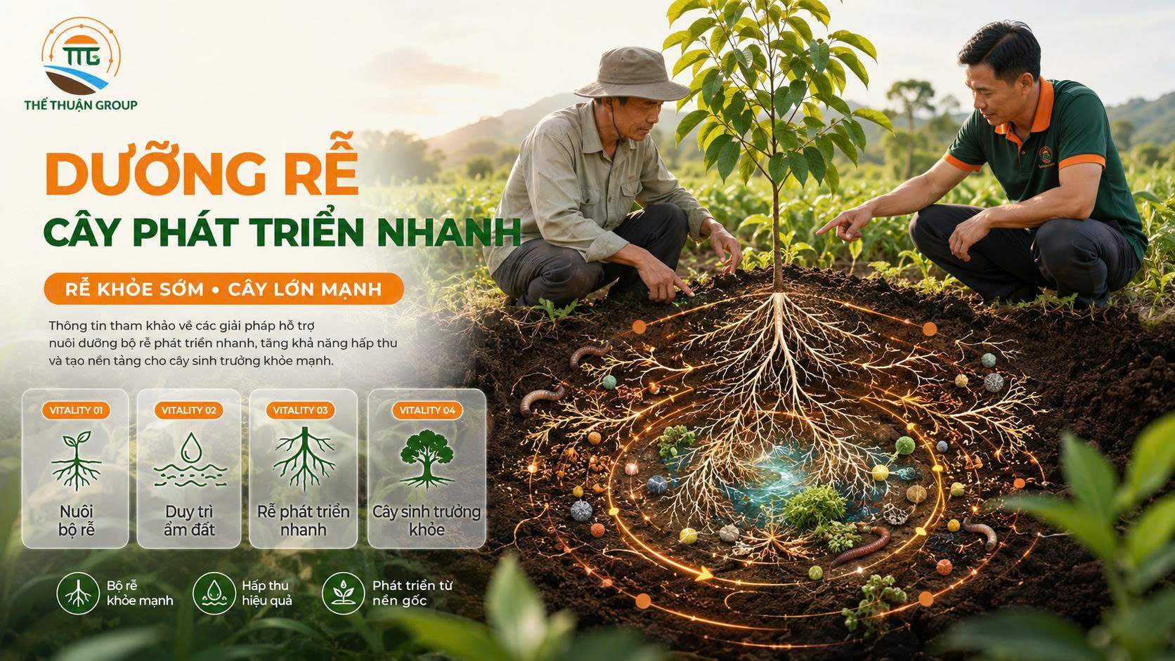 Dưỡng rễ cây phát triển nhanh