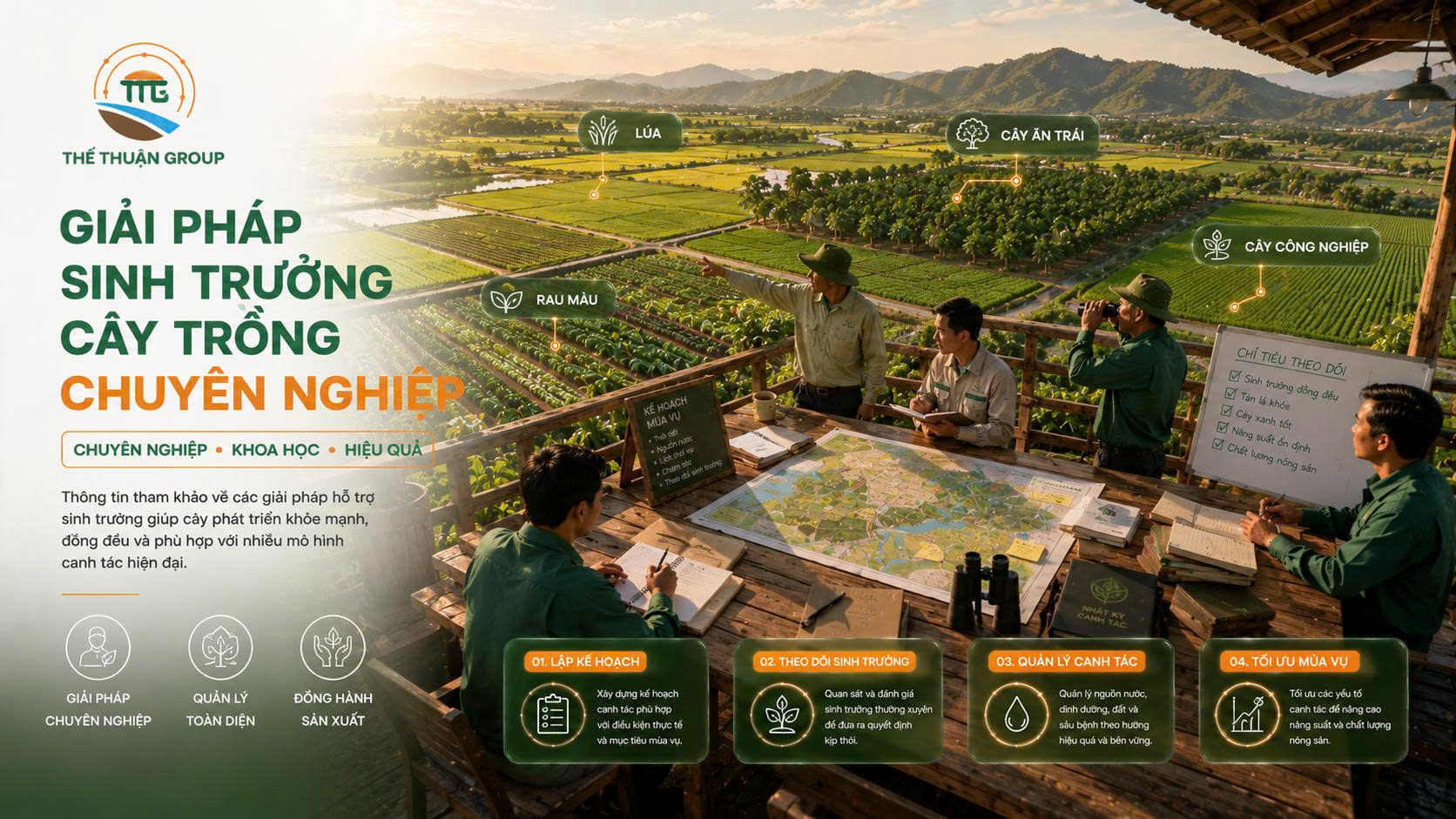 Giải pháp sinh trưởng cây trồng chuyên nghiệp