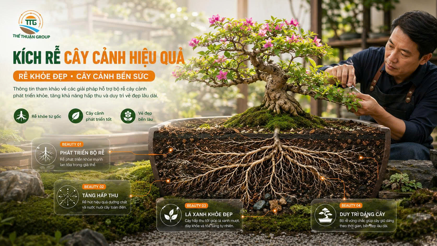 Kích rễ cây cảnh hiệu quả Kích rễ cây cảnh hiệu quả