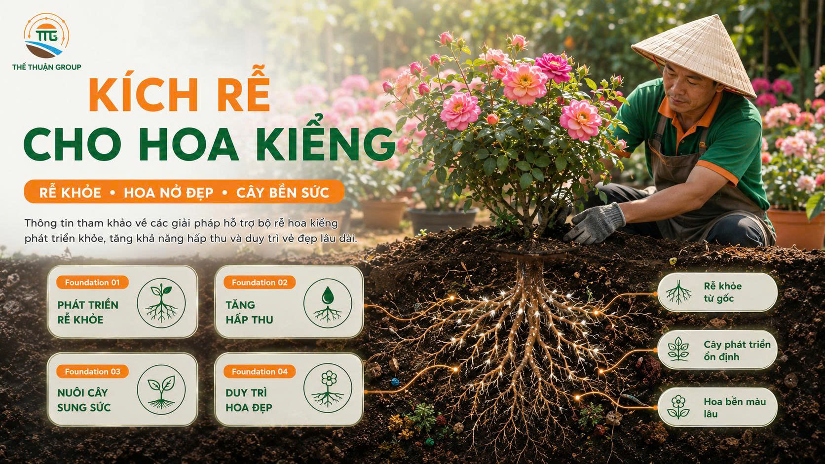 Kích rễ cho hoa kiểng Kích rễ cho hoa kiểng