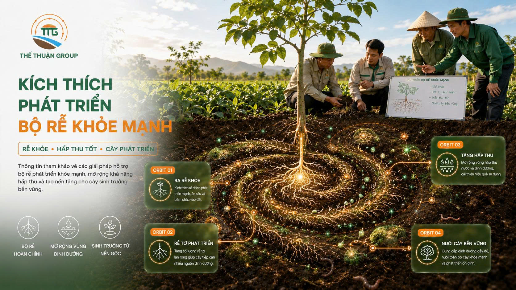 Kích thích phát triển bộ rễ khỏe mạnh Kích thích phát triển bộ rễ khỏe mạnh