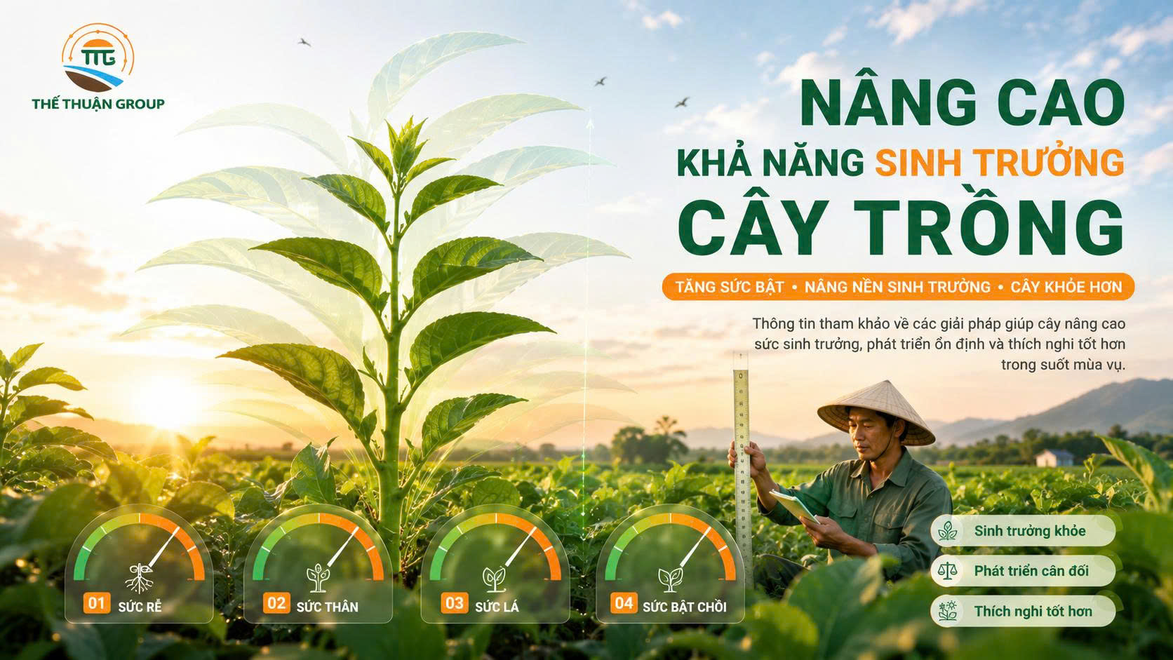 Nâng cao khả năng sinh trưởng cây trồng Nâng cao khả năng sinh trưởng cây trồng