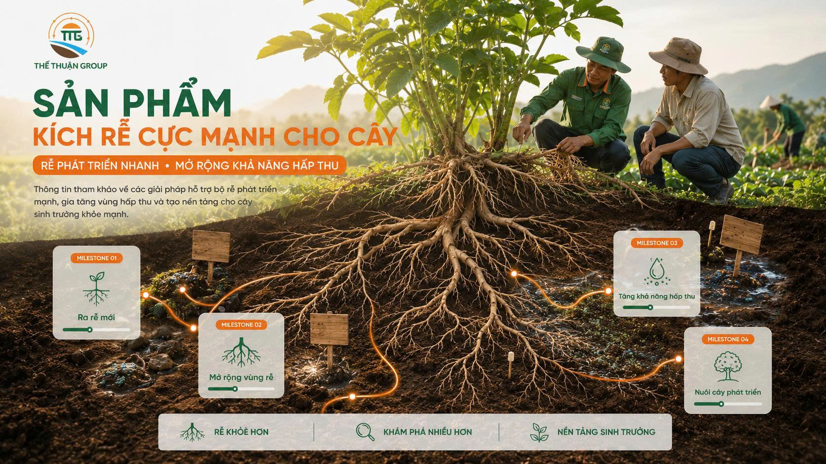 Sản phẩm kích rễ cực mạnh cho cây Sản phẩm kích rễ cực mạnh cho cây