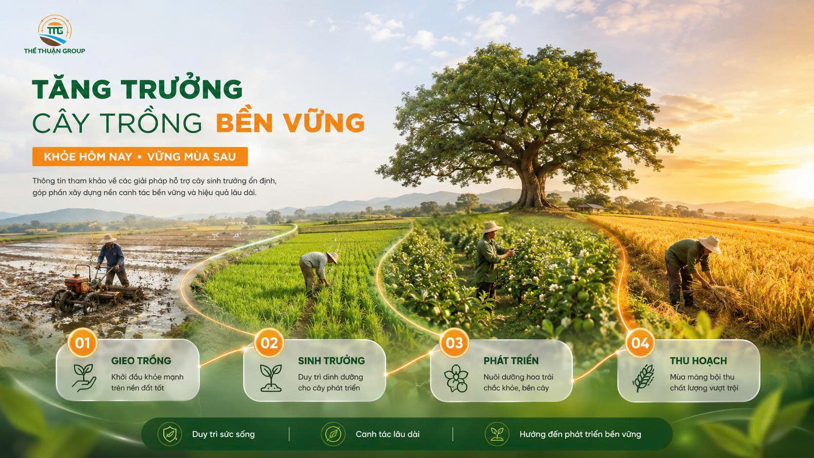 Tăng trưởng cây trồng bền vững