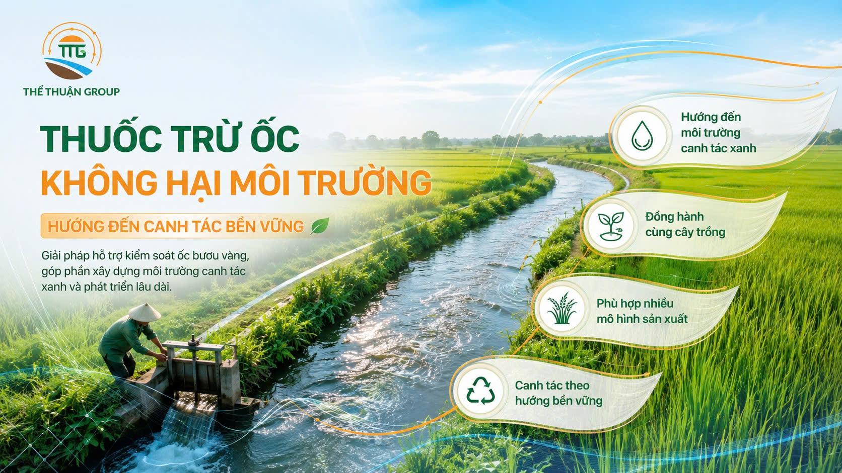 Thuốc trừ ốc không hại môi trường Thuốc trừ ốc không hại môi trường