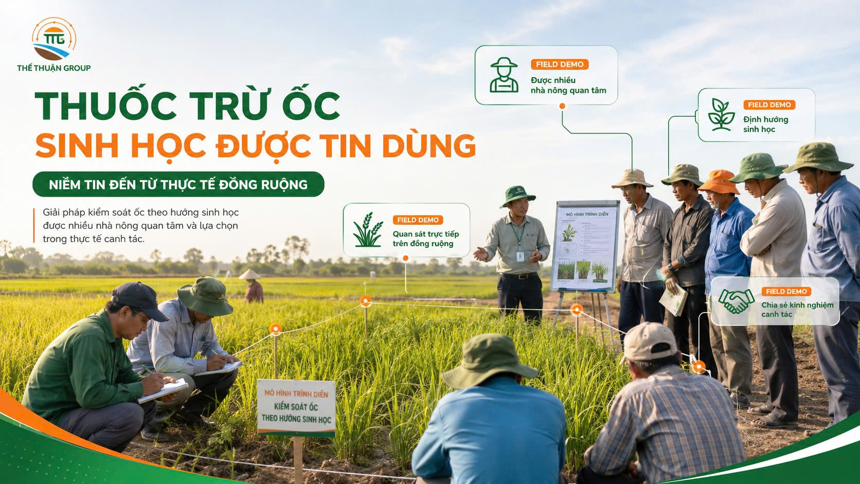 Thuốc trừ ốc sinh học được tin dùng