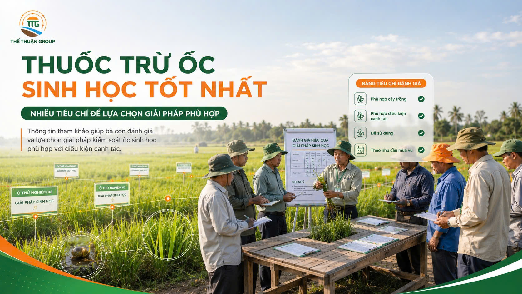 Thuốc trừ ốc sinh học tốt nhất