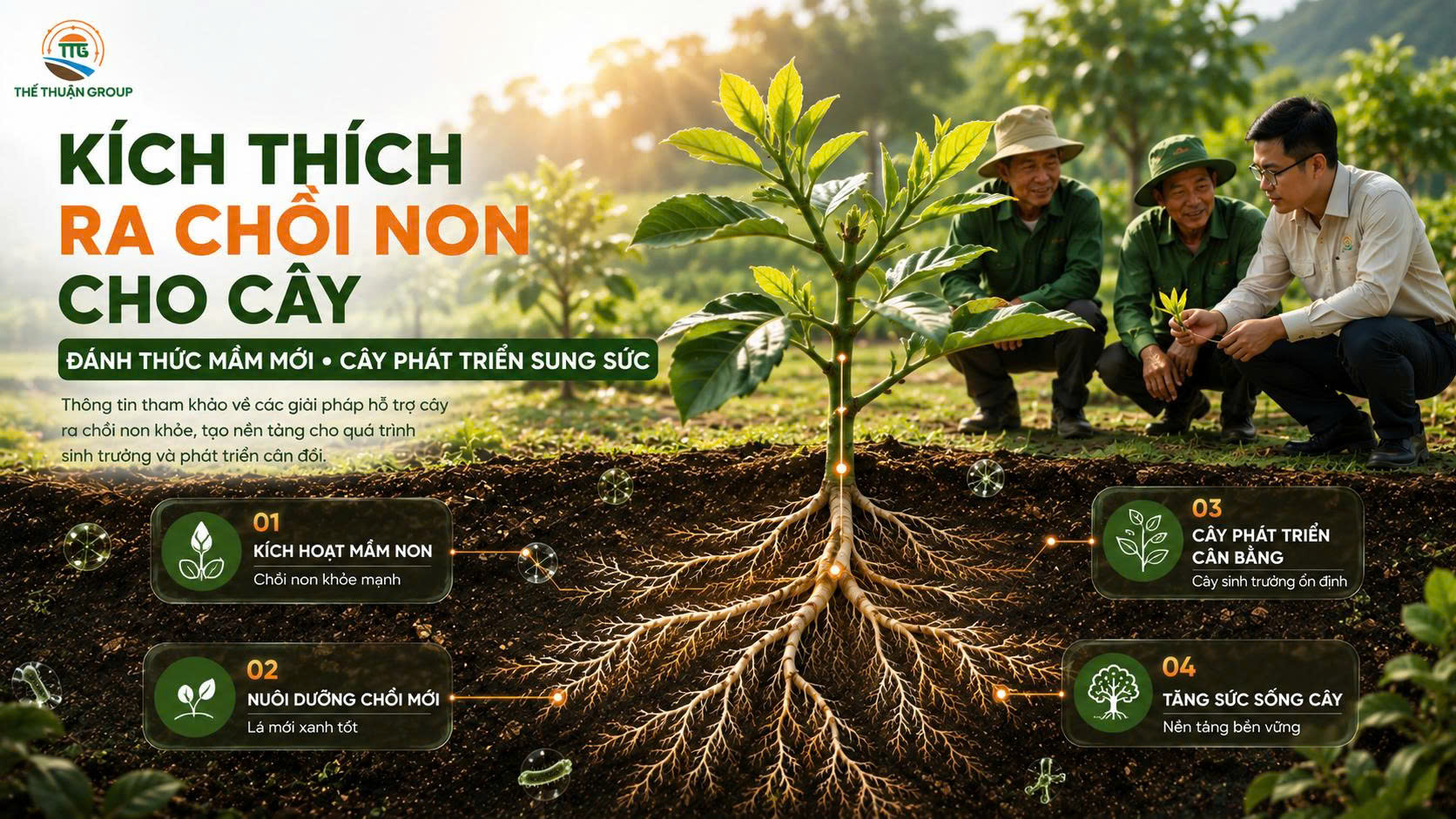 Kích thích ra chồi non cho cây Kích thích ra chồi non cho cây