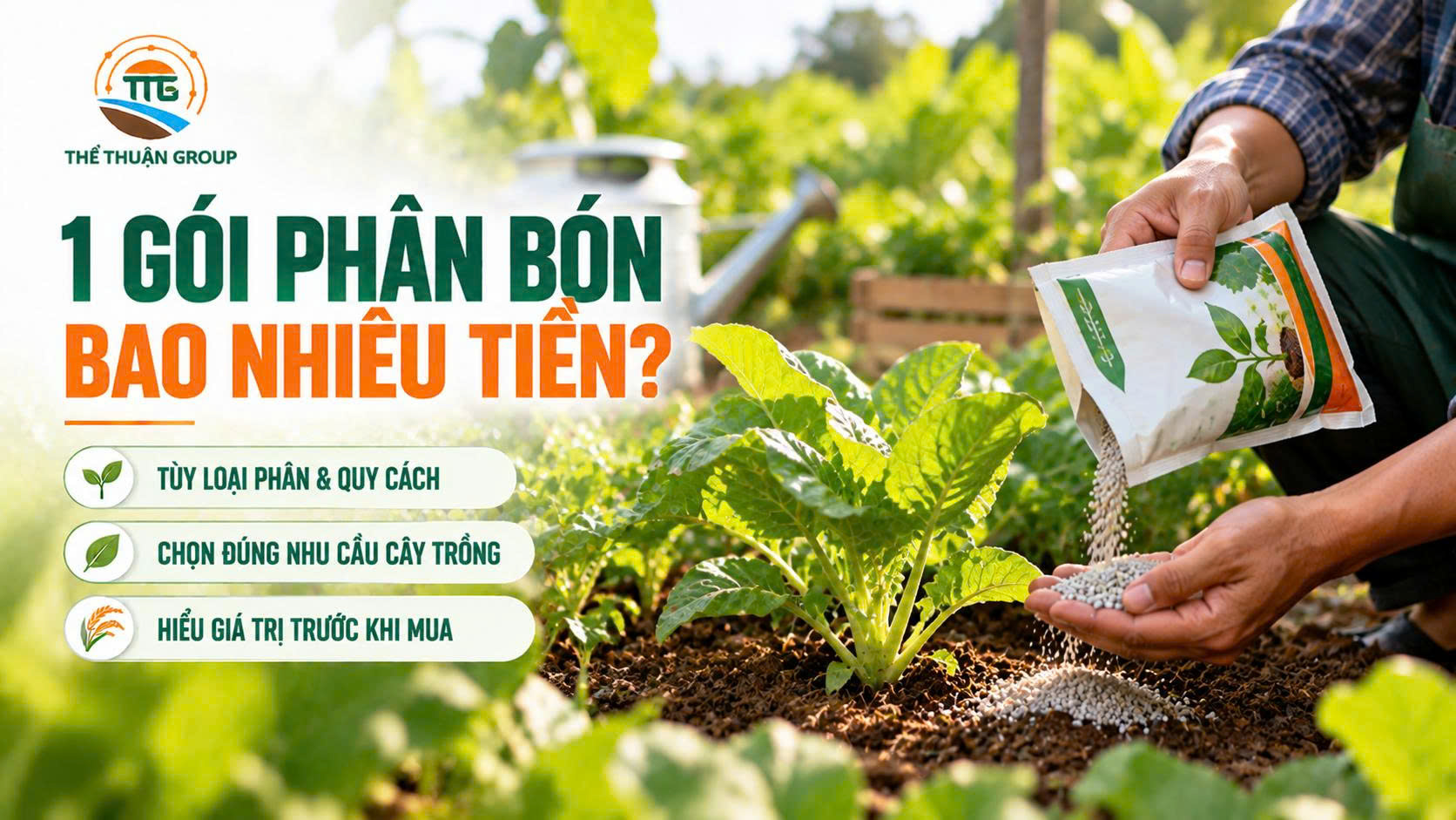 1 gói phân bón bao nhiêu tiền