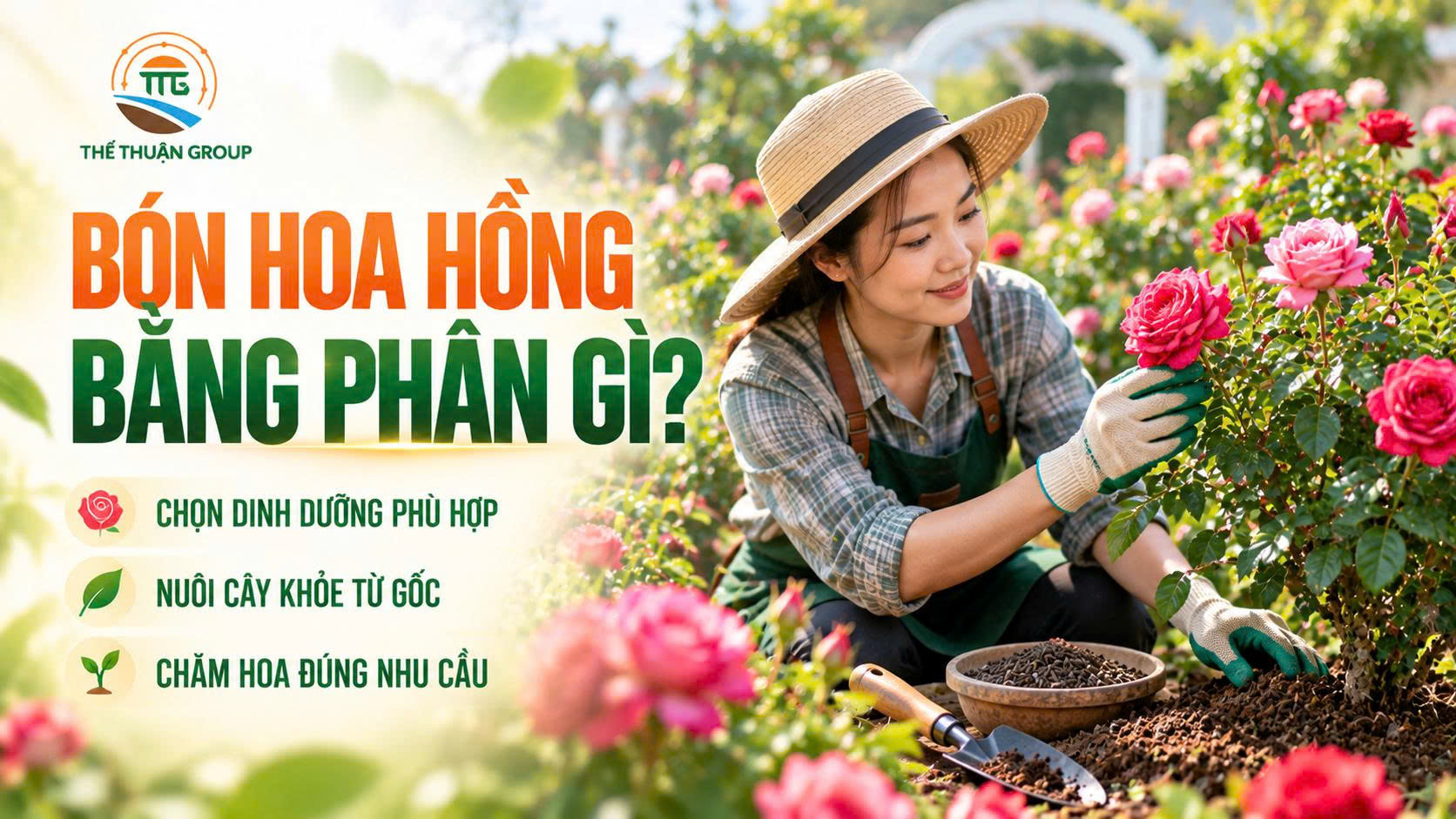 Bón hoa hồng bằng phân gì