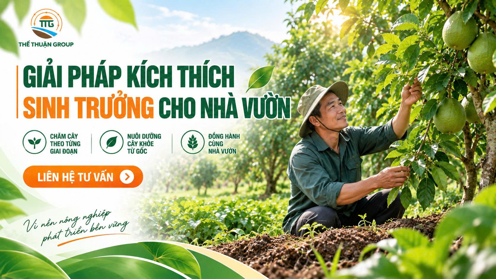 Giải pháp kích thích sinh trưởng cho nhà vườn
