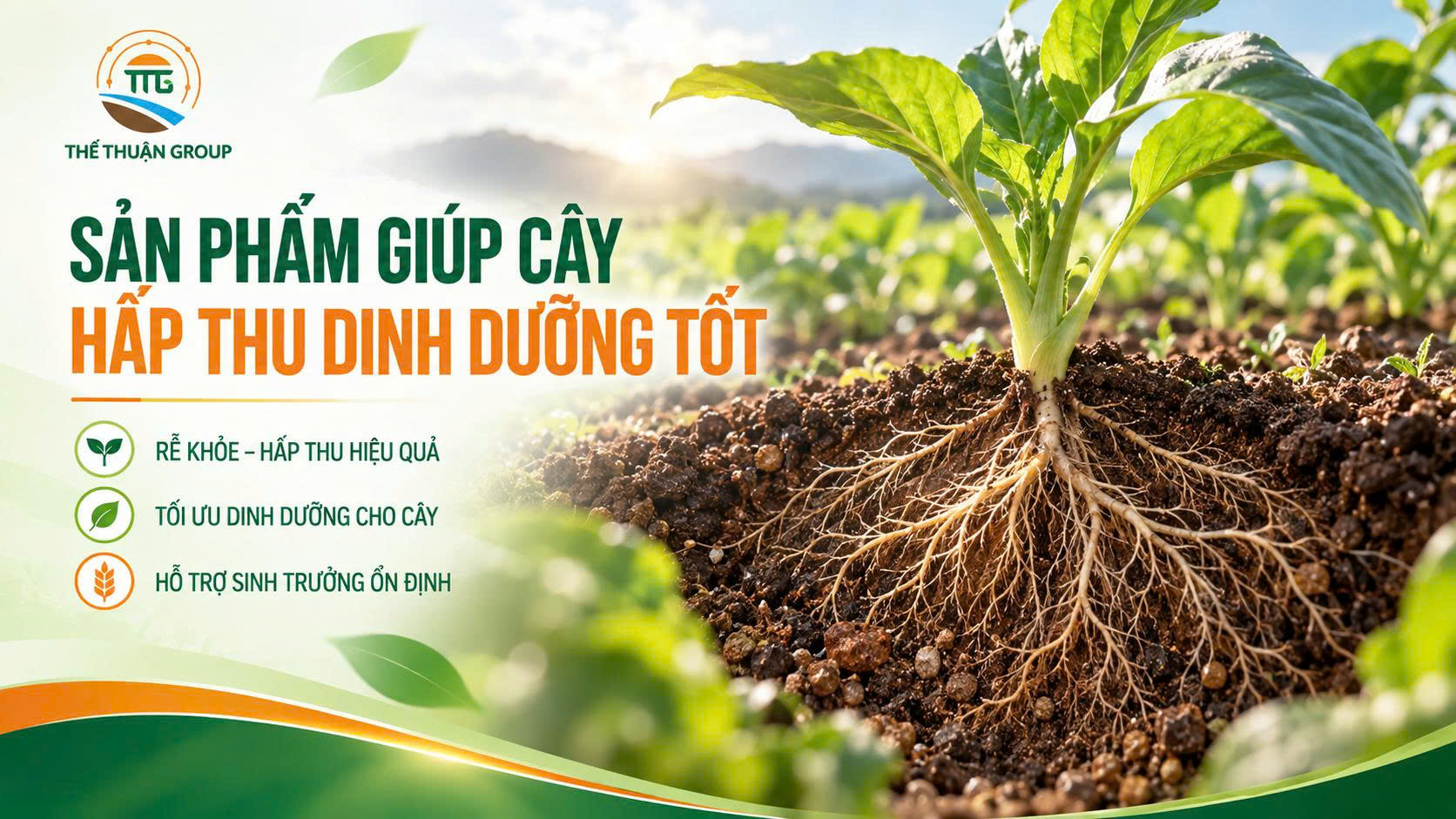 Sản phẩm giúp cây hấp thu dinh dưỡng tốt