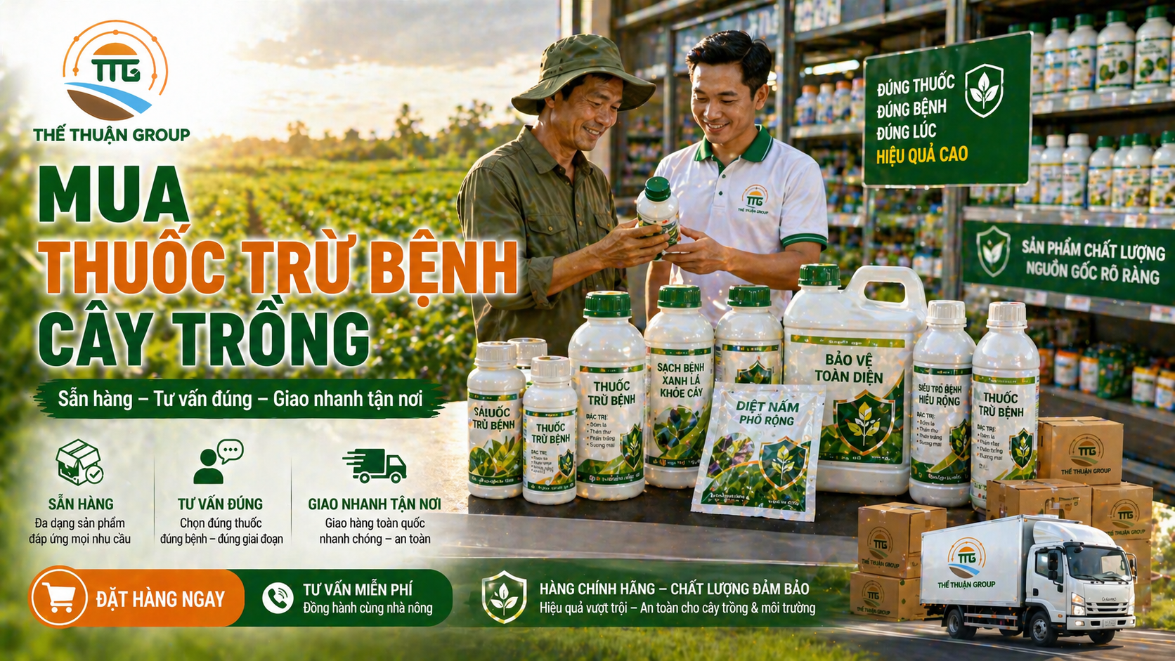 Mua thuốc trừ bệnh cây trồng